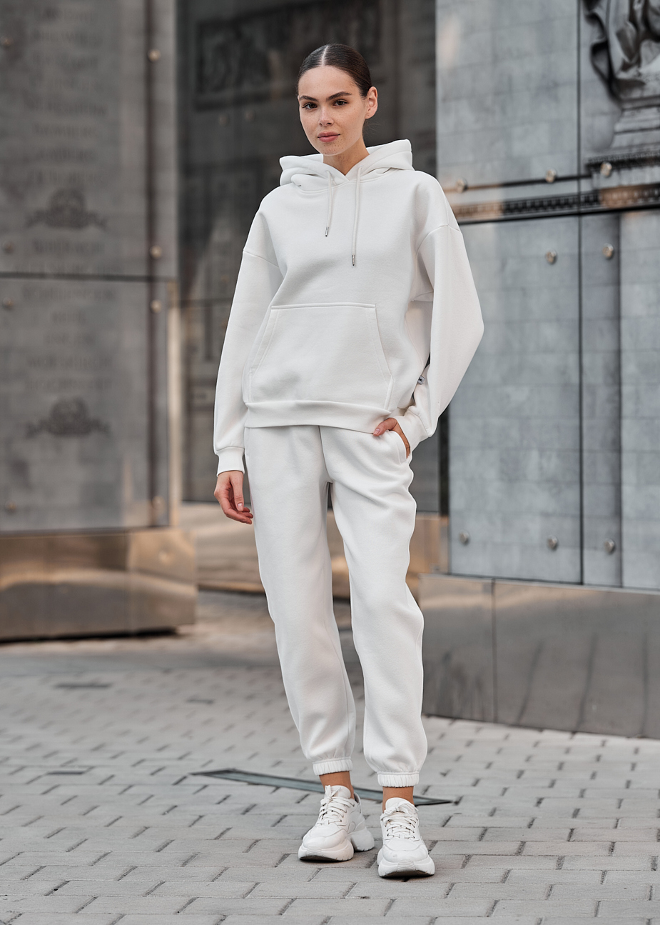 Damski dres Staff nexa white oversize fleece