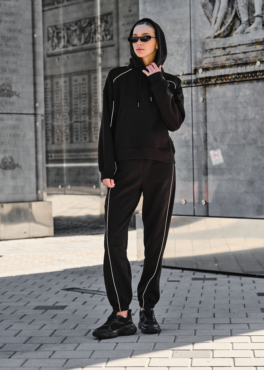 Damski dres Staff nix black oversize fleece