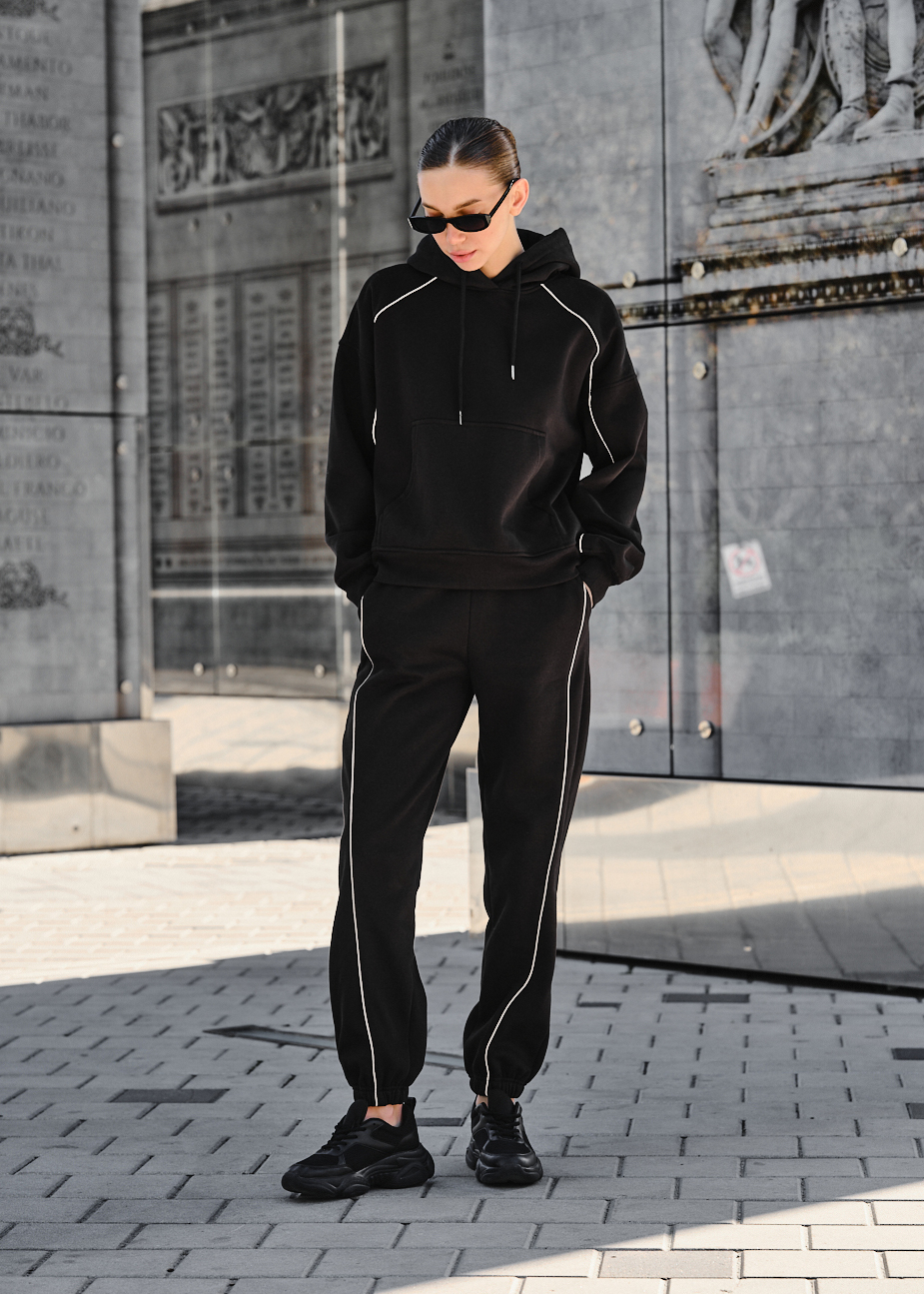 Damski dres Staff nix black oversize fleece