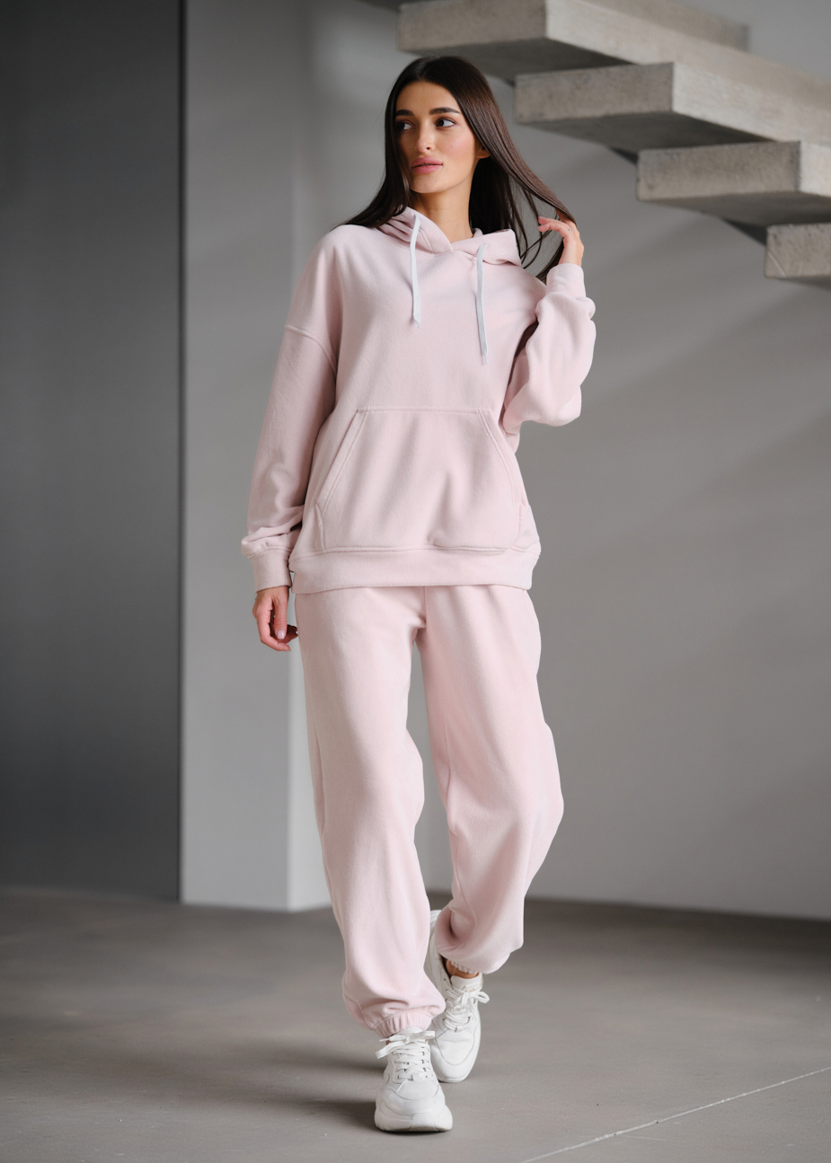 Damski dres Staff nu pink fleece oversize