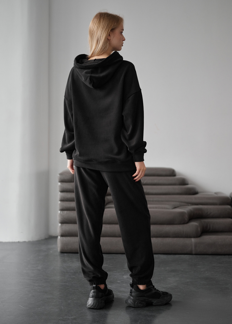 Damski dres Staff nu black fleece oversize