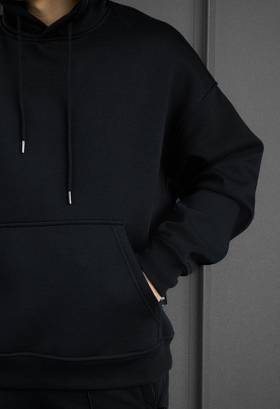 Dres Staff nod black oversize fleece