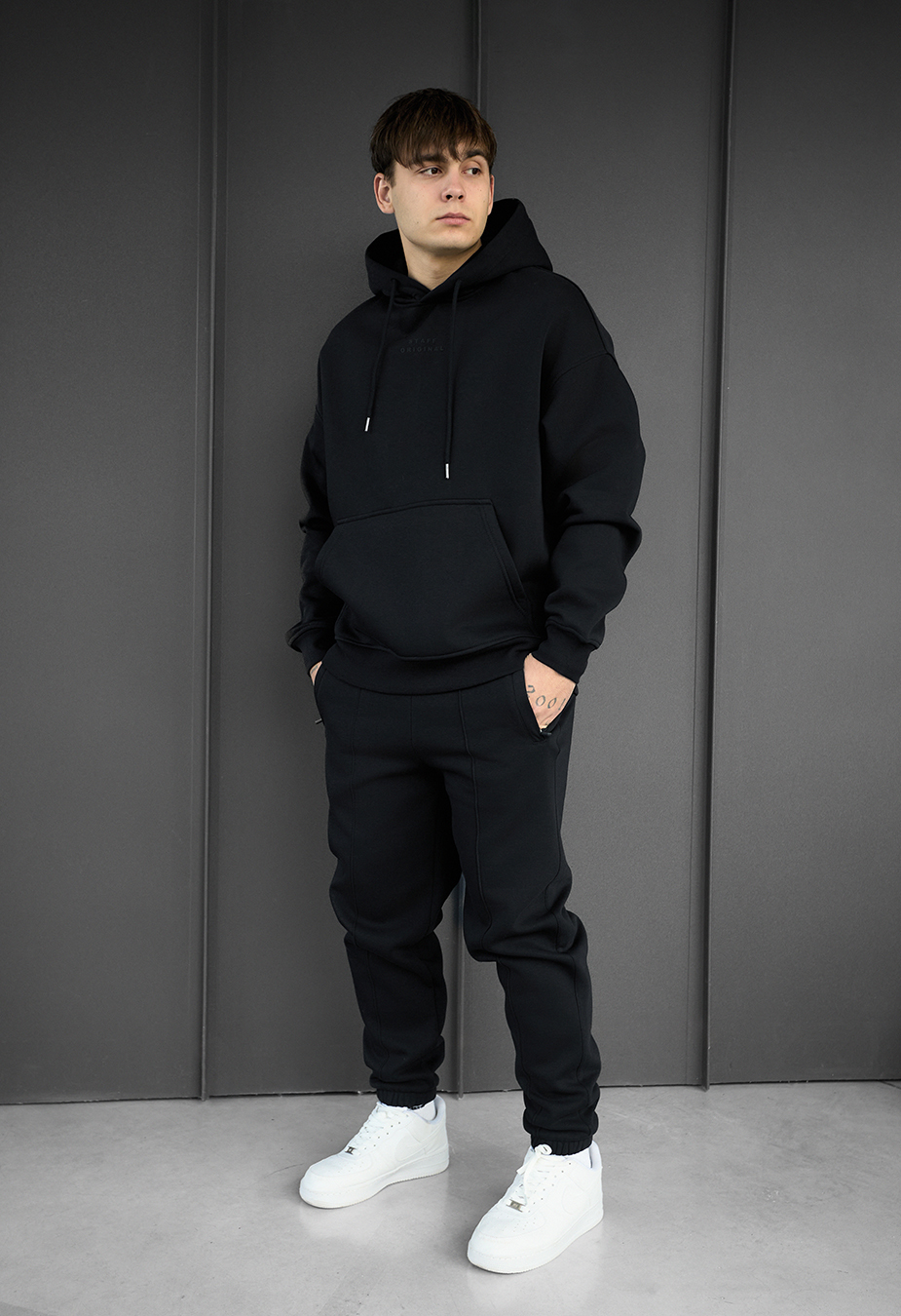 Dres Staff nod black oversize fleece