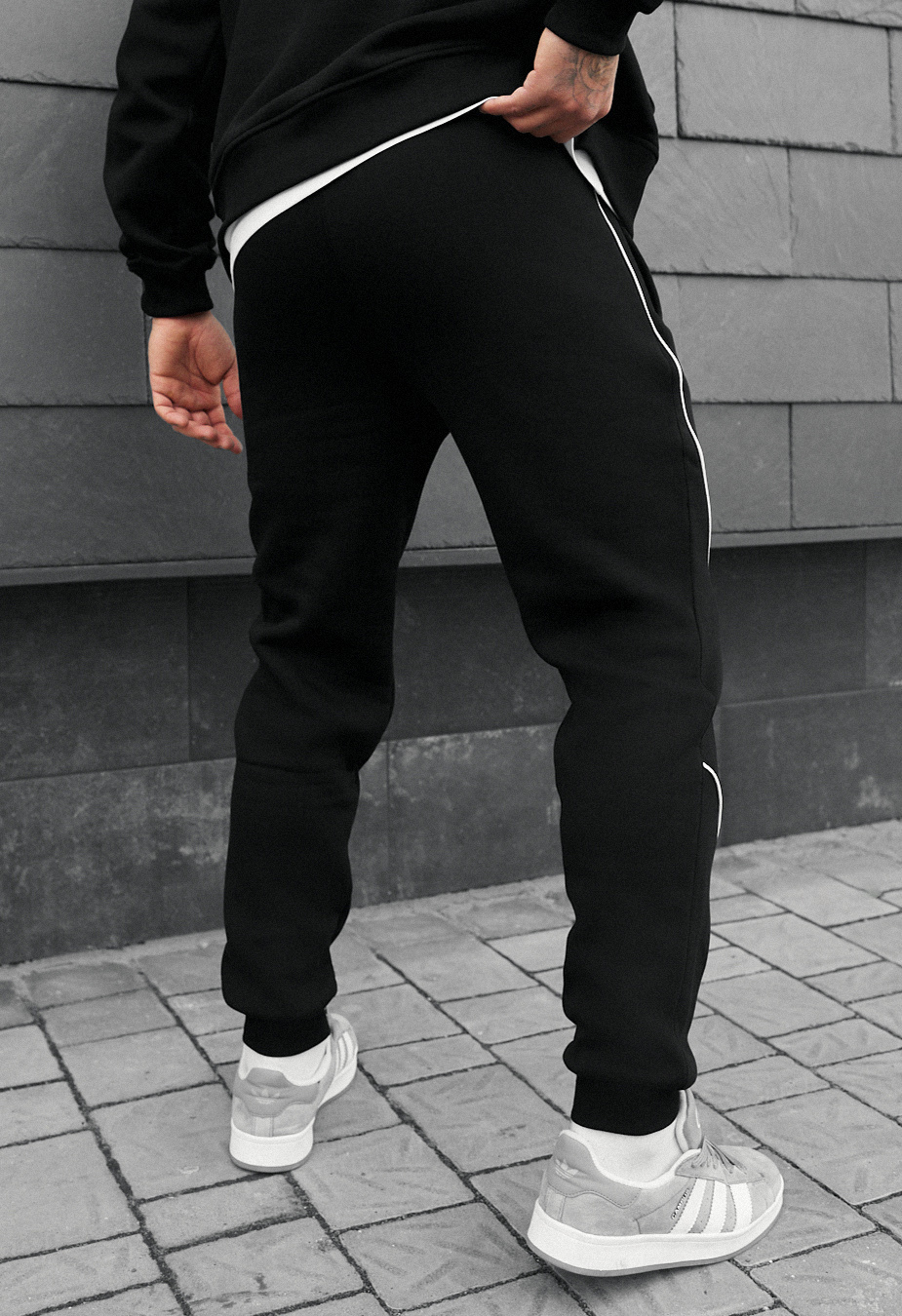 Spodnie dresowe Staff tlo black reflective fleece