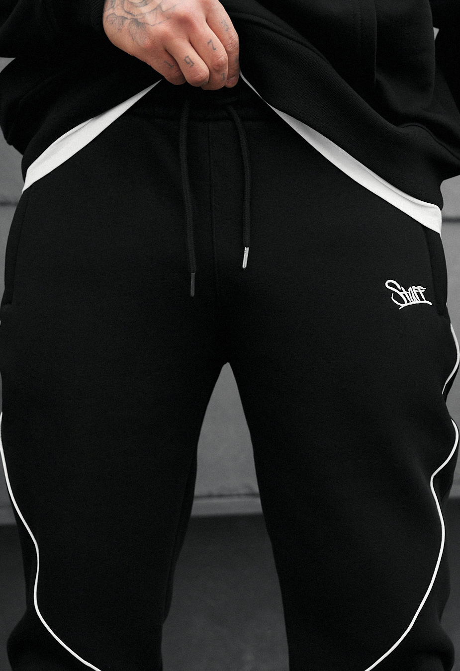 Spodnie dresowe Staff tlo black reflective fleece