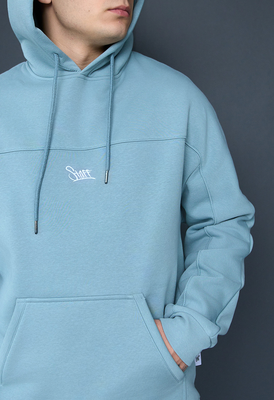 Dres Staff sa light blue logo fleece