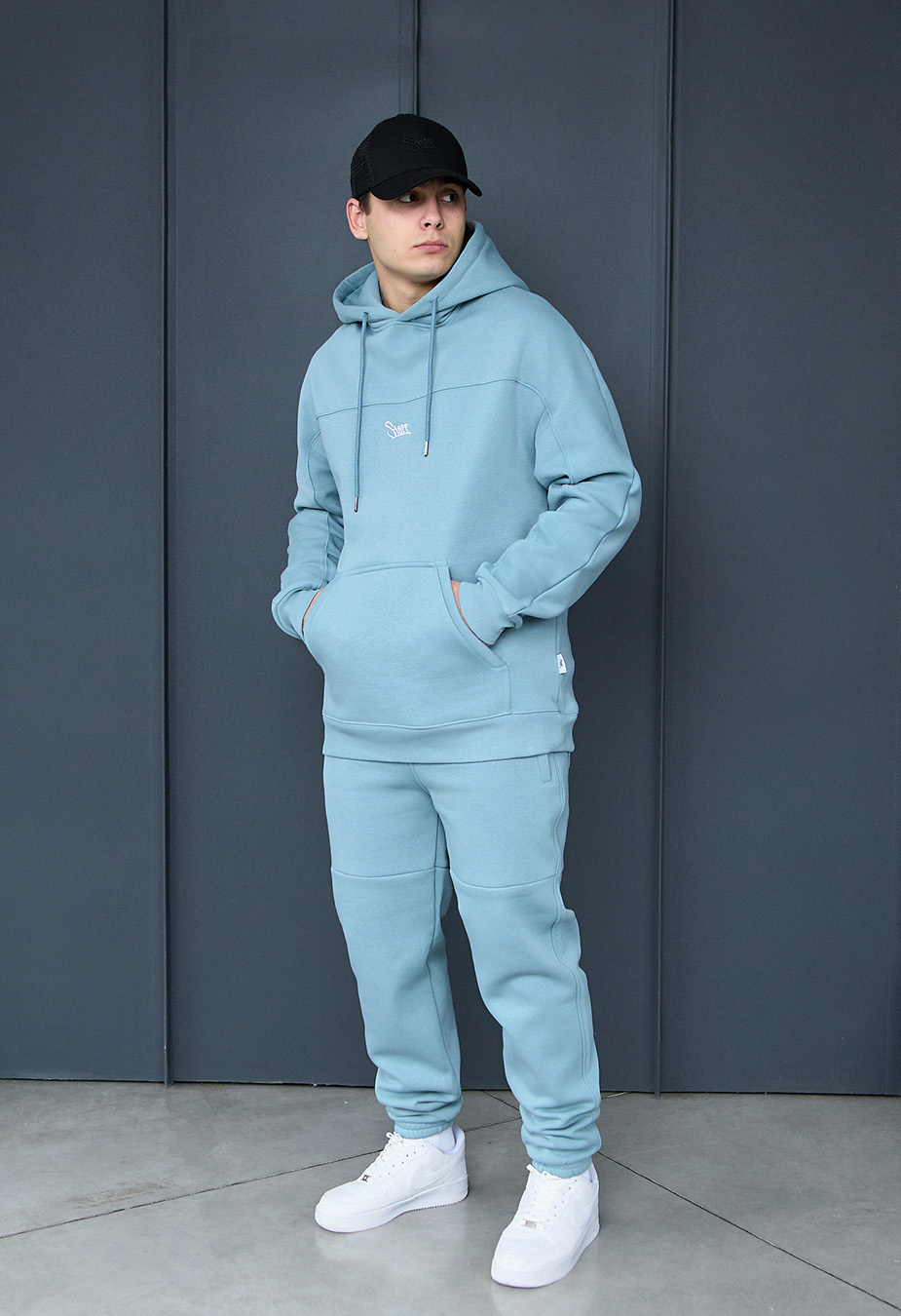 Dres Staff sa light blue logo fleece