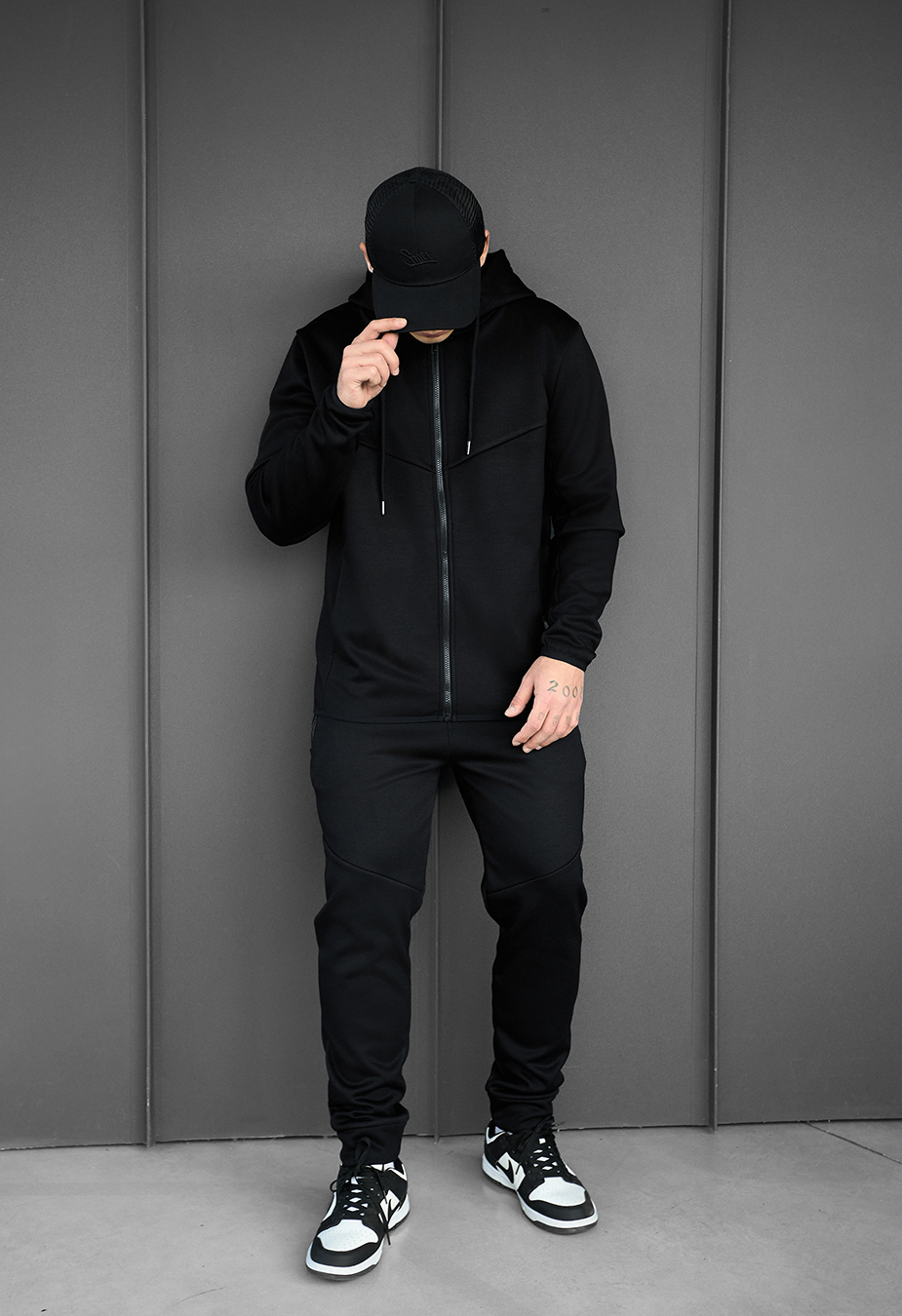 Dres Staff tr zip black fleece