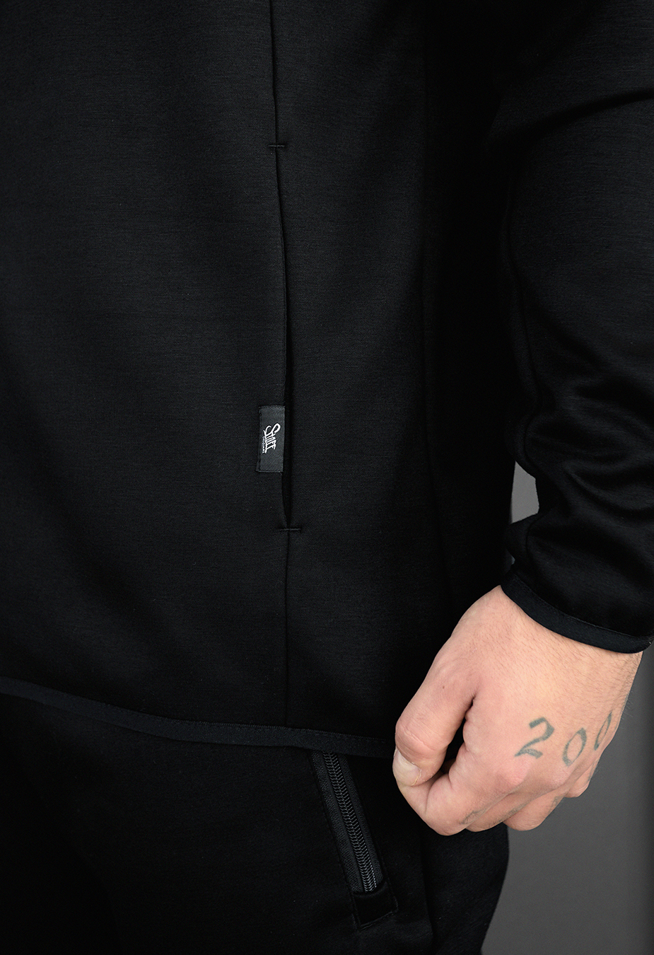 Dres Staff tr zip black fleece