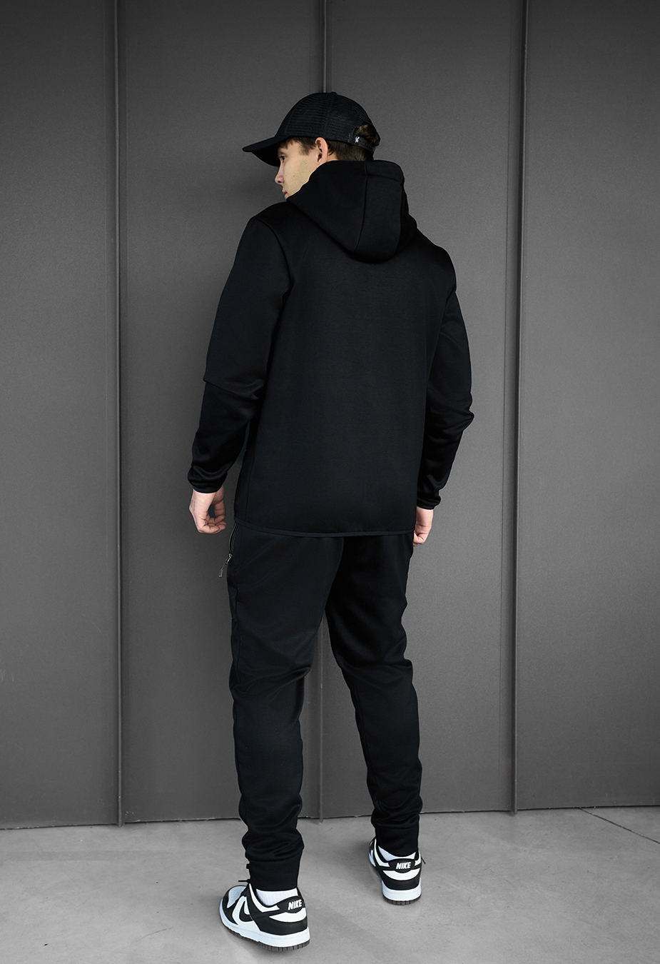 Dres Staff tr zip black fleece