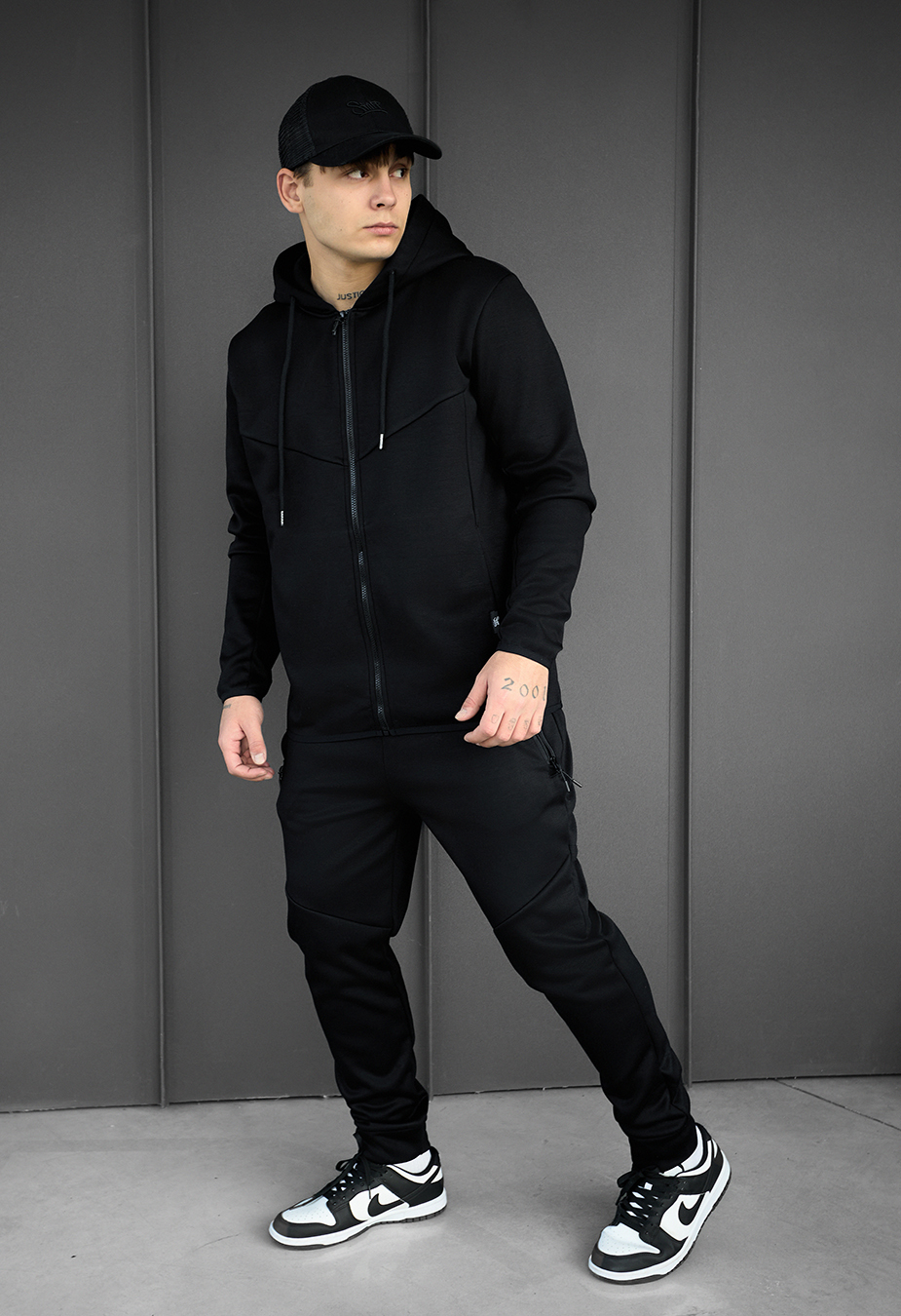 Dres Staff tr zip black fleece