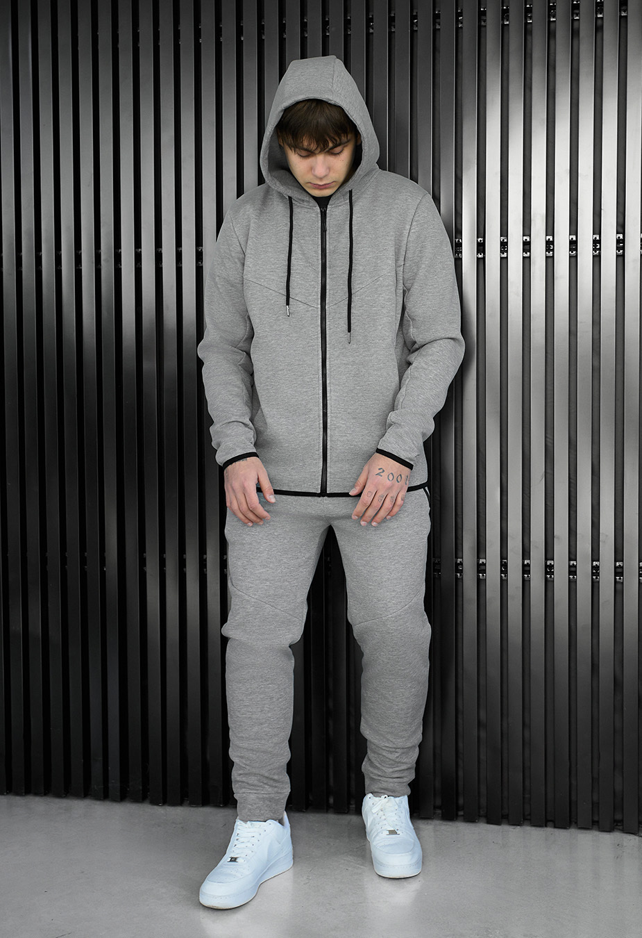 Dres Staff tr zip gray melange fleece