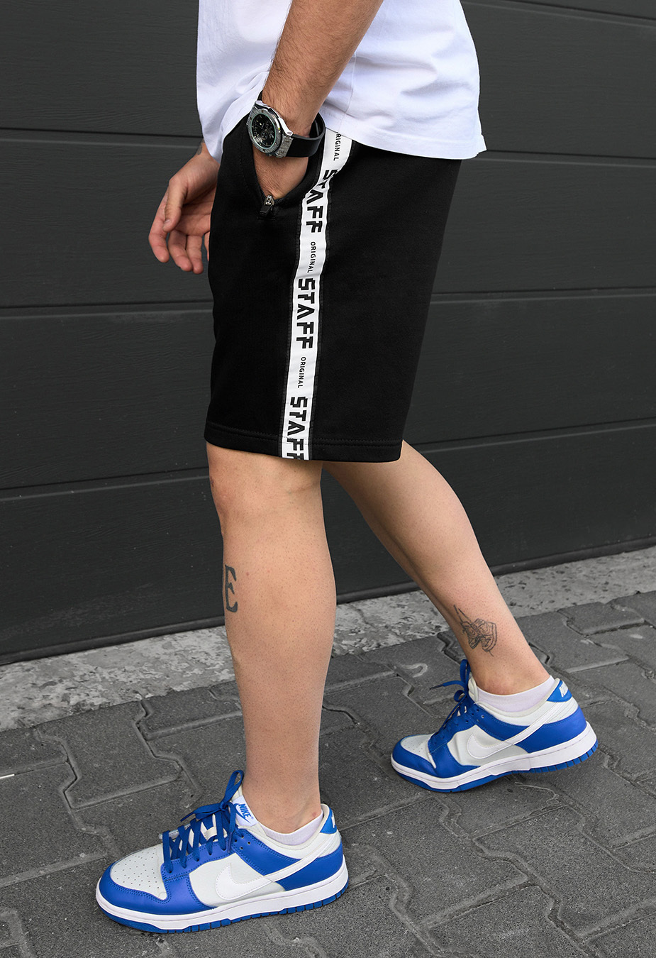 Spodenki Staff lam black logo