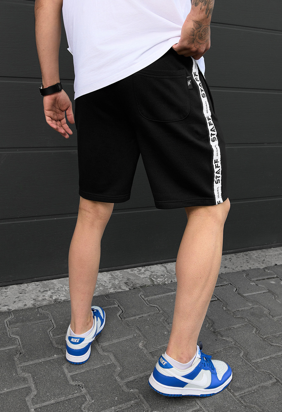 Spodenki Staff lam black logo