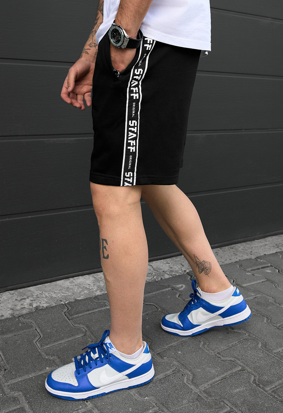 Spodenki Staff lam black logo2