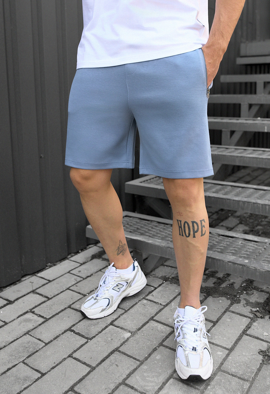 Spodenki Staff ley light blue