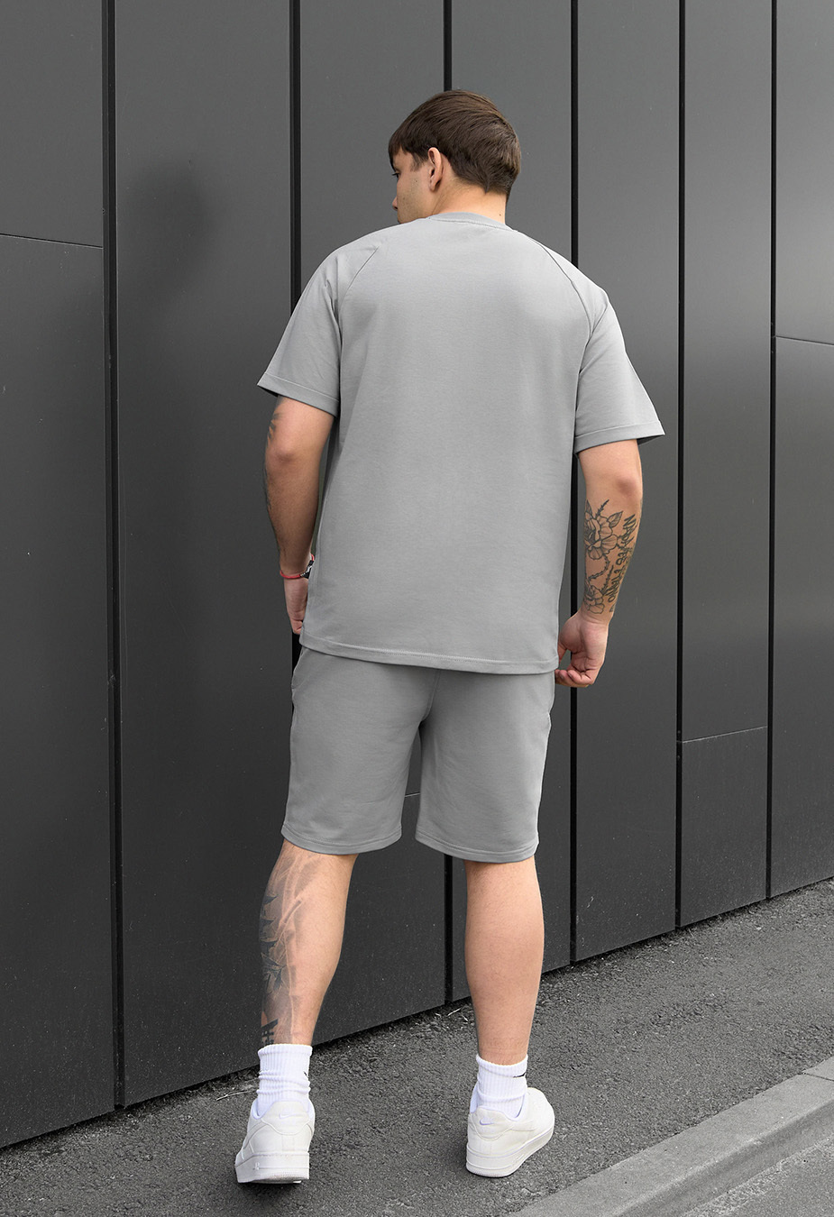 Komplet koszulka + spodenki Staff mb gray