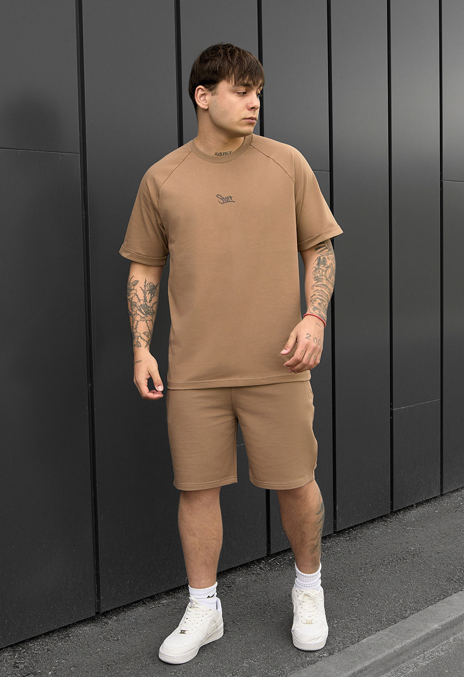 Komplet koszulka + spodenki Staff mb brown