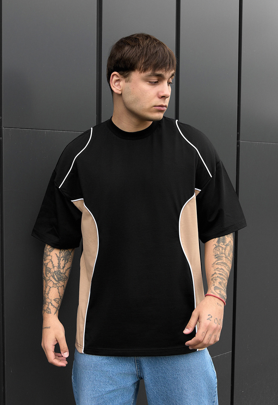 Koszulka Staff black & brown