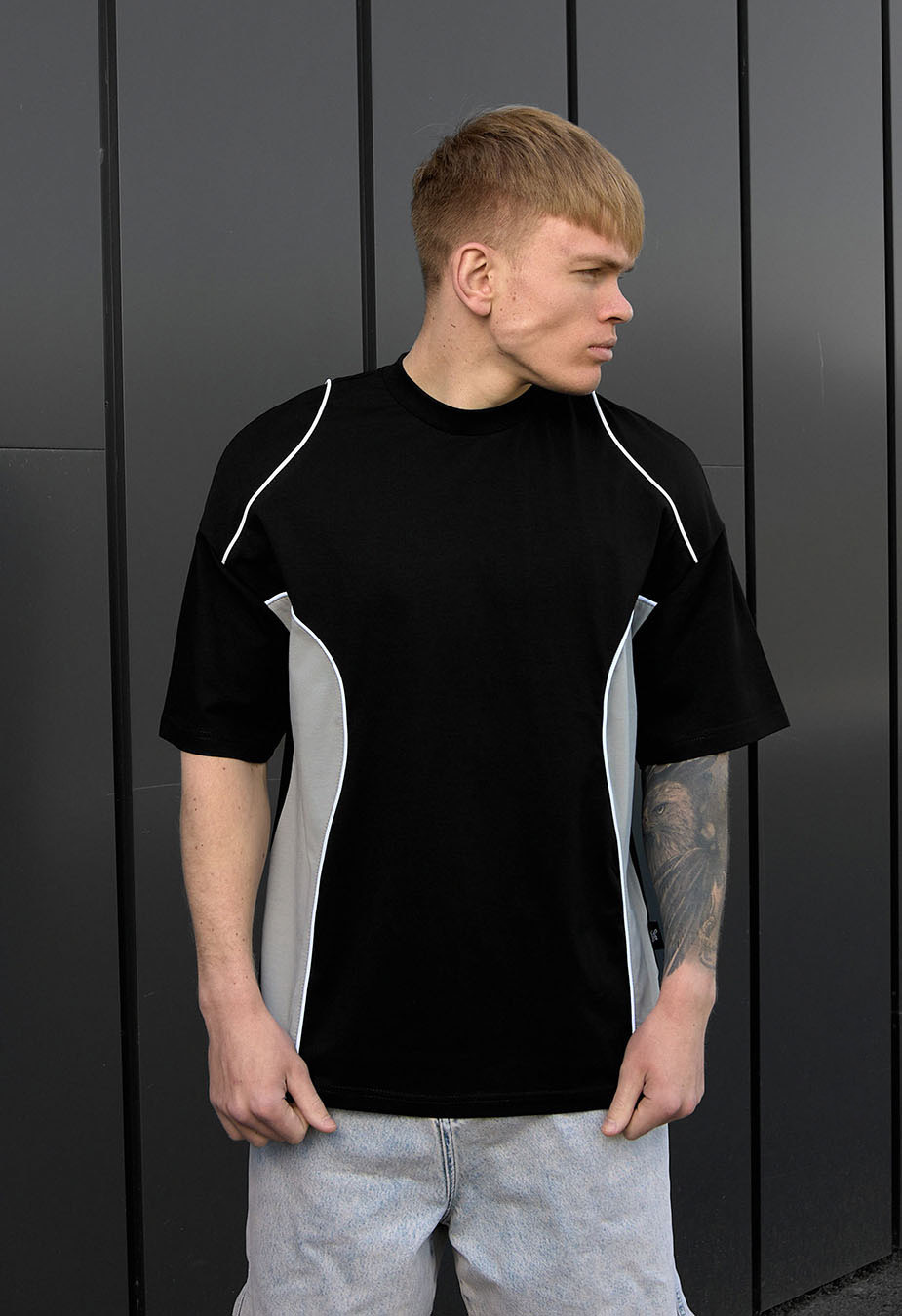 Koszulka Staff black & gray