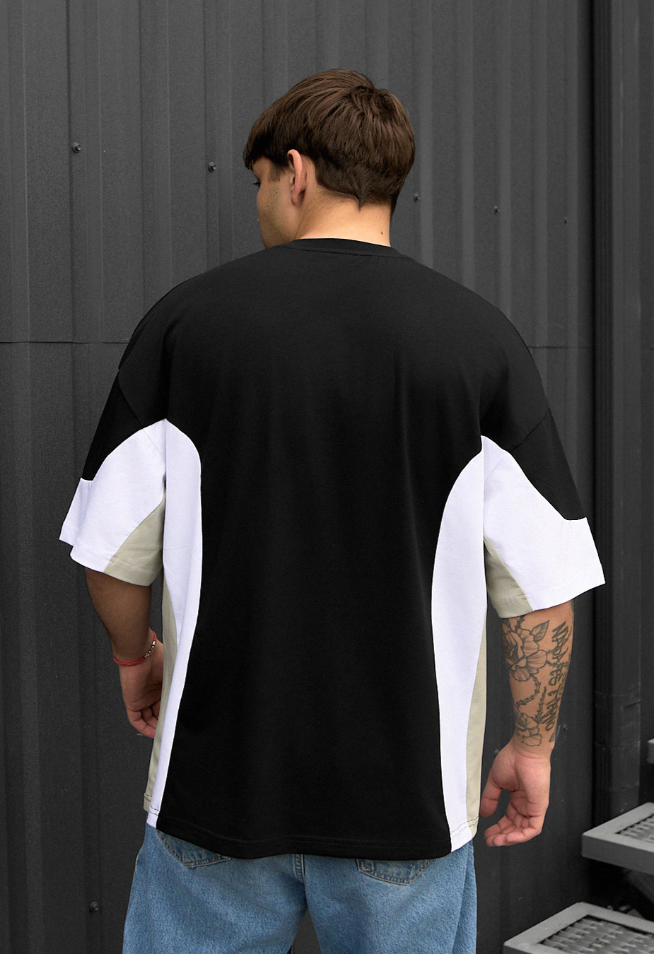 Koszulka Staff color block oversize