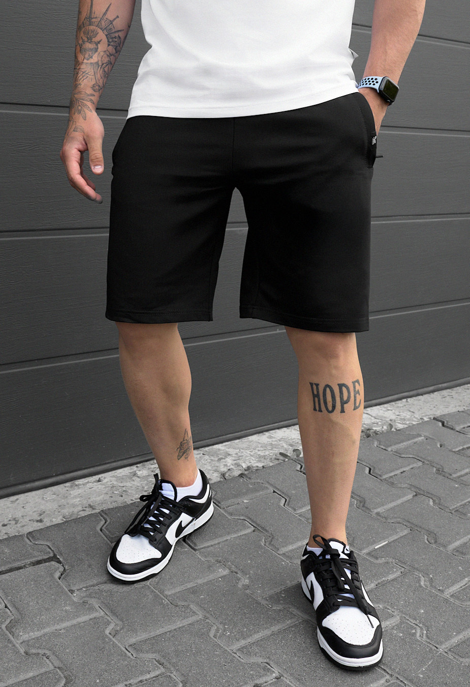 Spodenki Staff wh black