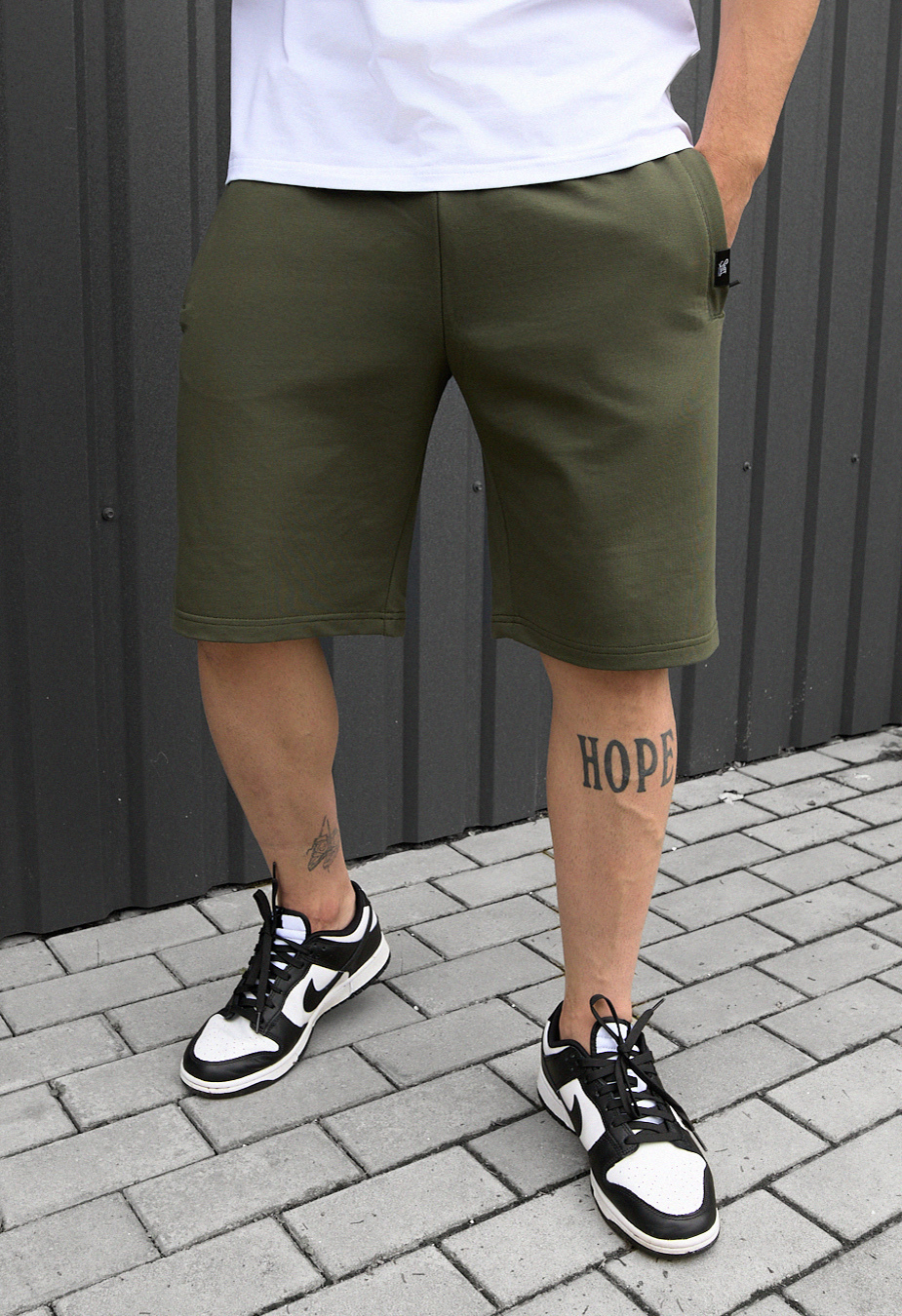 Spodenki Staff wh khaki