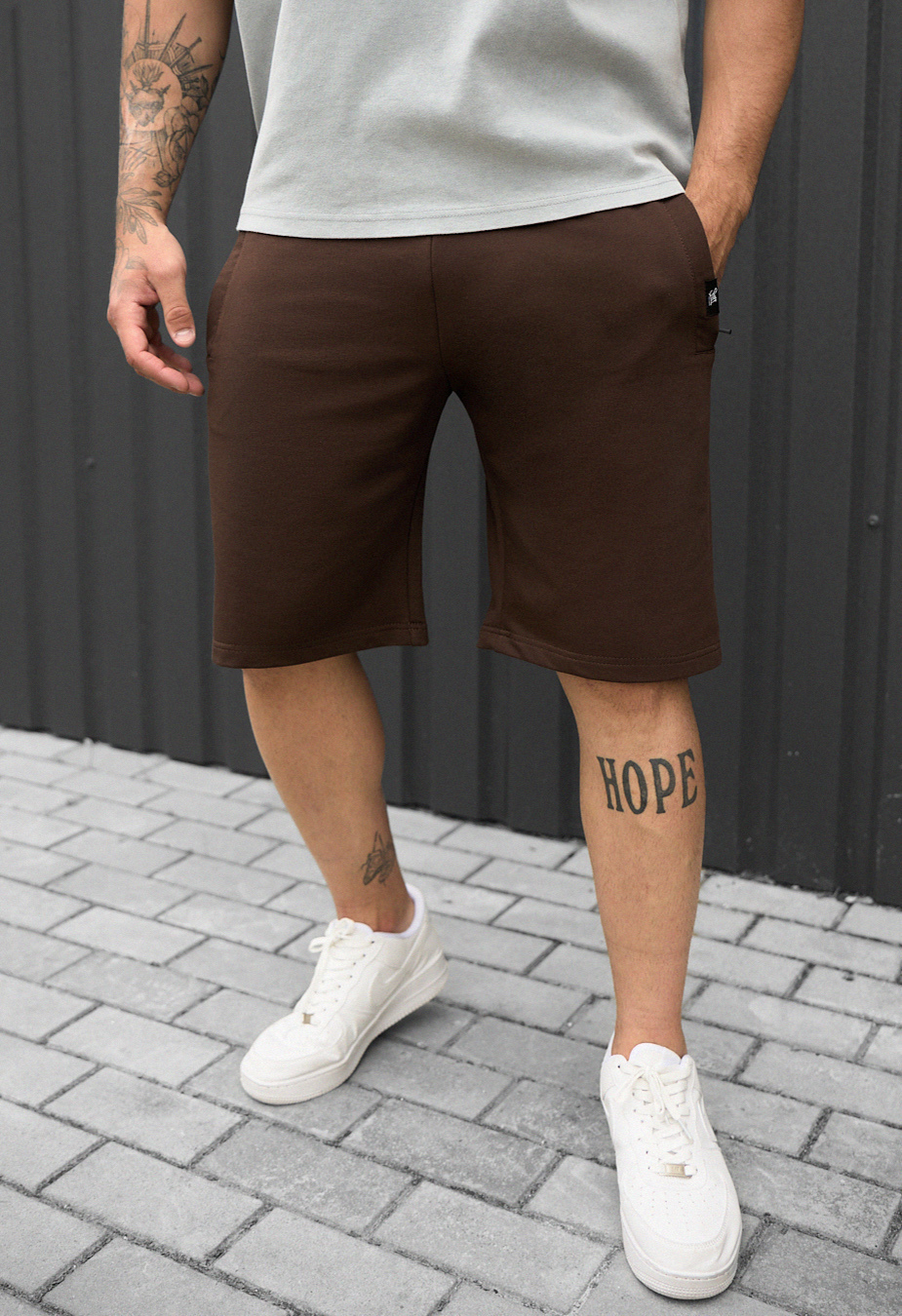 Spodenki Staff wh dark brown