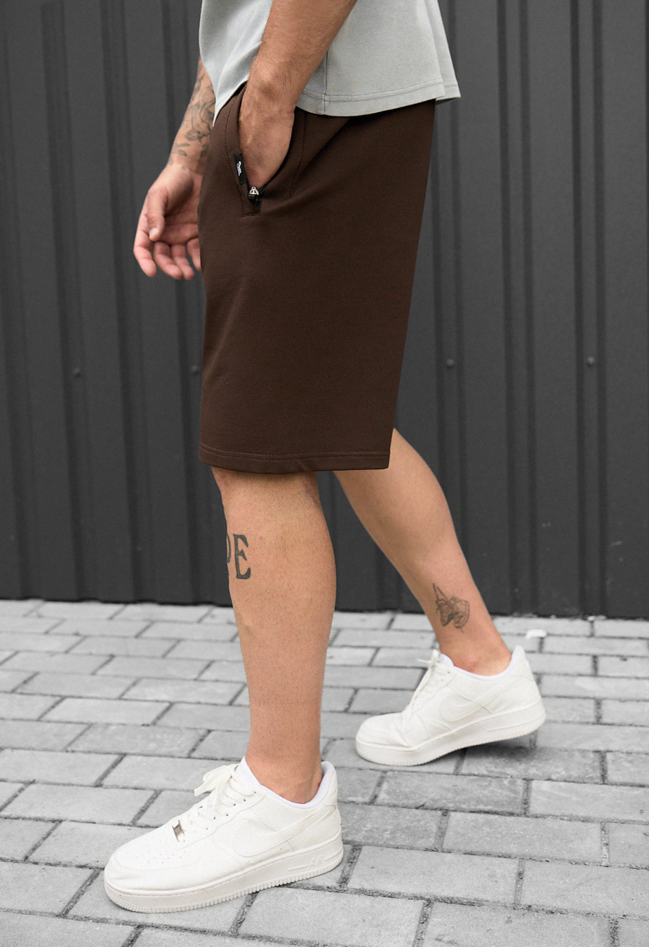 Spodenki Staff wh dark brown