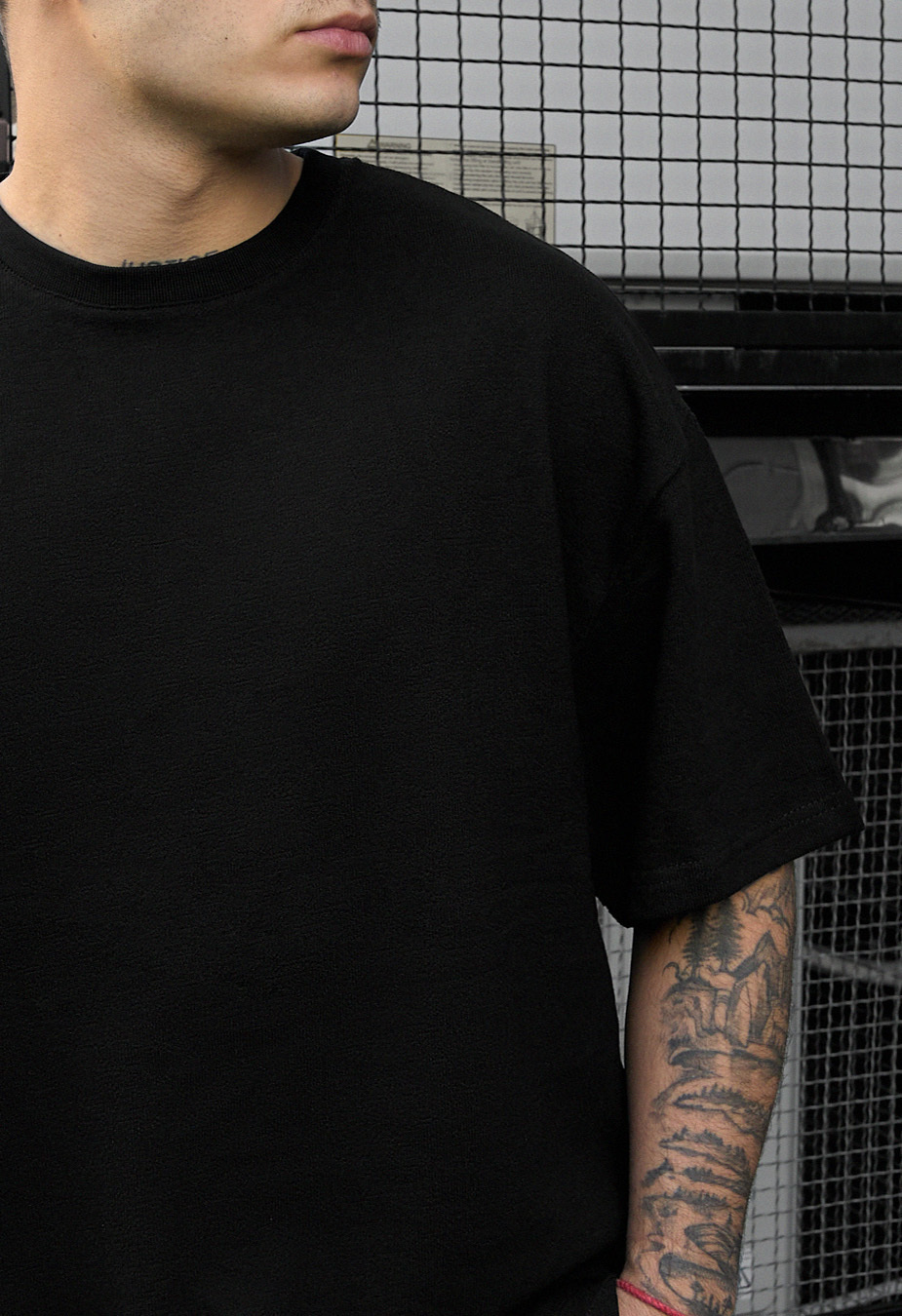 Komplet koszulka + spodenki Staff vic black oversize