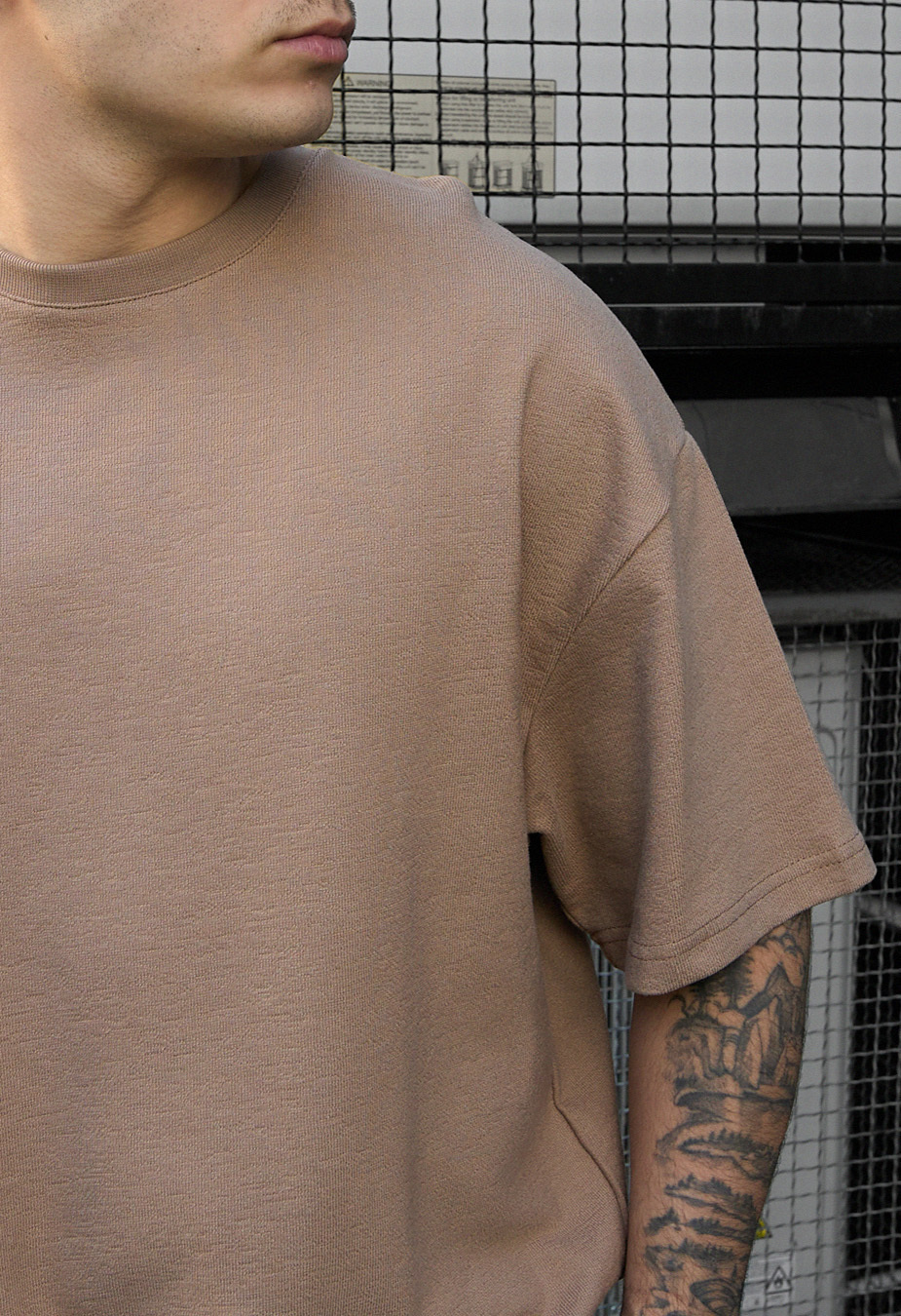 Komplet koszulka + spodenki Staff vic brown oversize