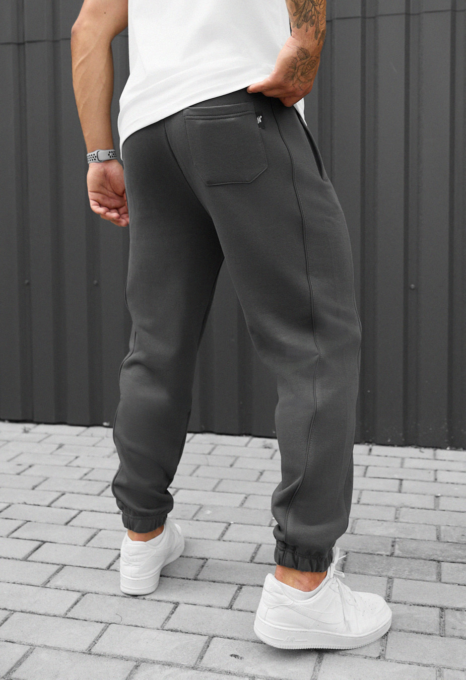Spodnie dresowe Staff siv gray reflective
