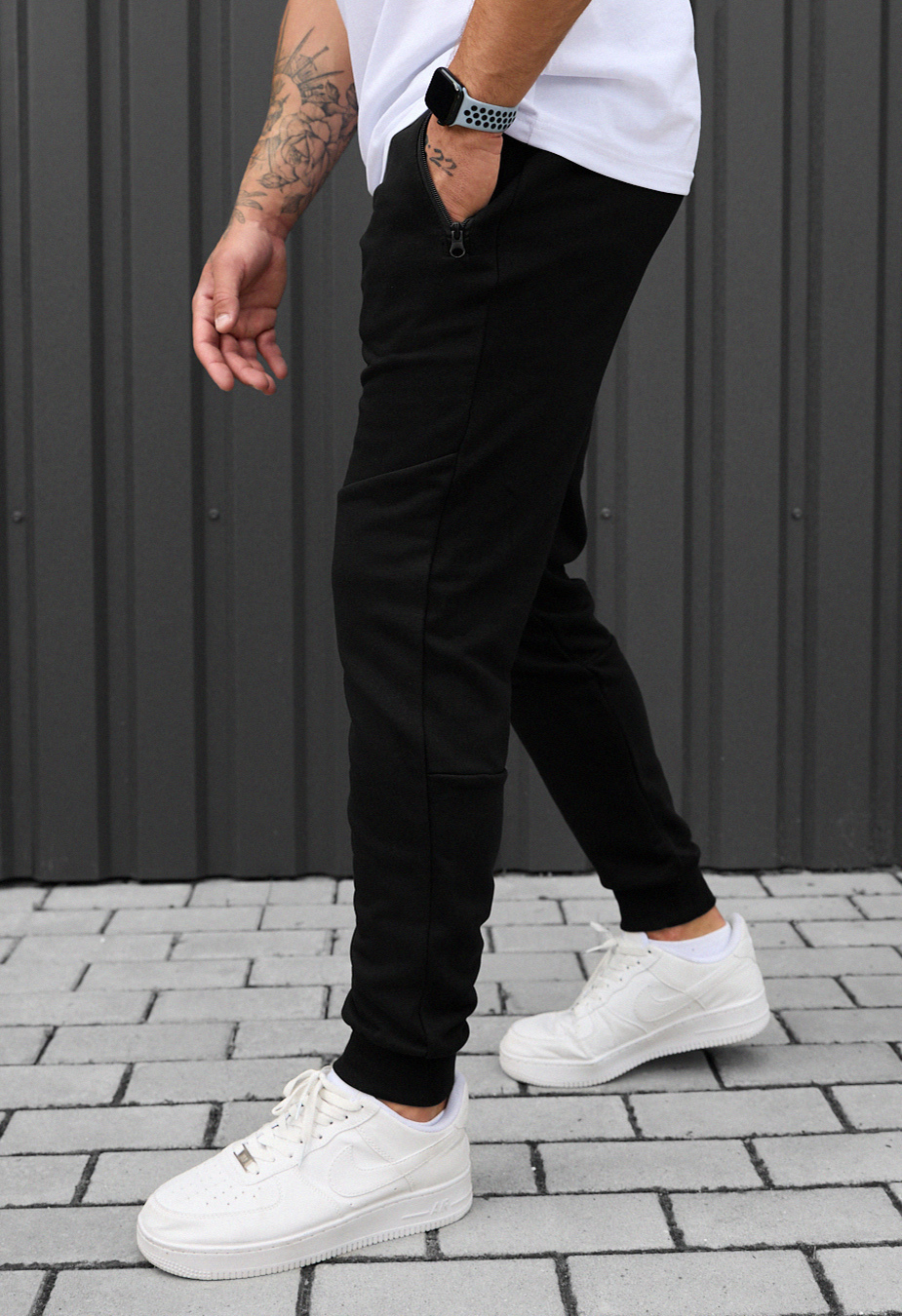 Spodnie sportowe Staff wol black
