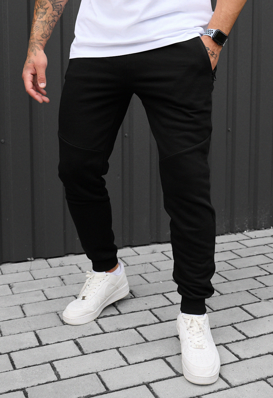 Spodnie sportowe Staff wol black