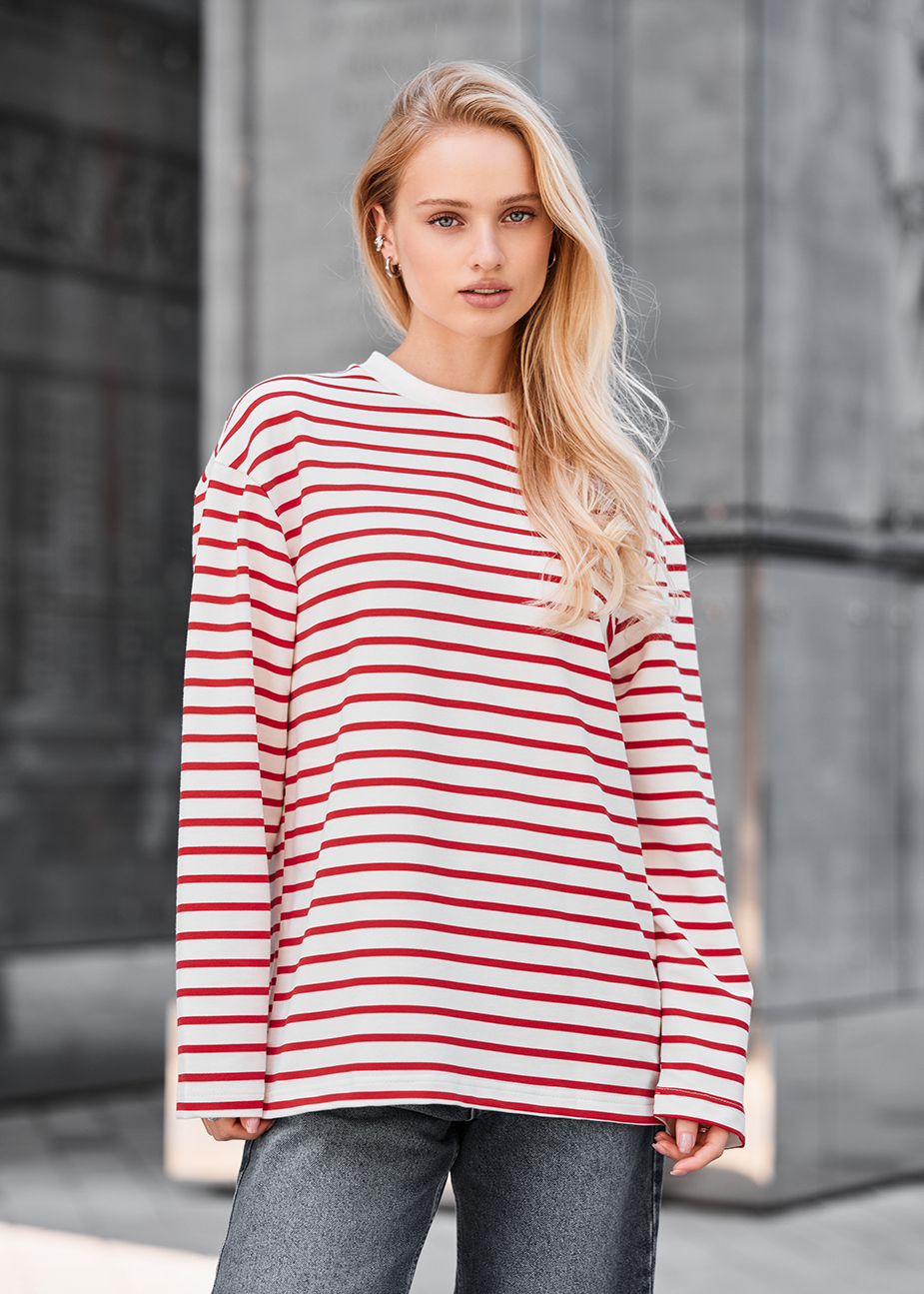 Longsleeve Staff os bordo & white
