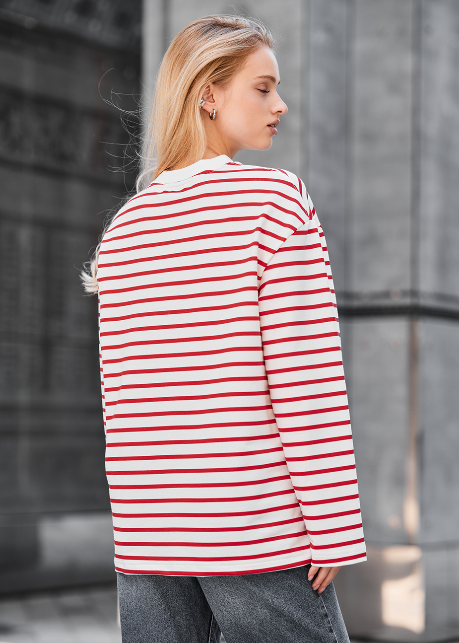 Longsleeve Staff os bordo & white