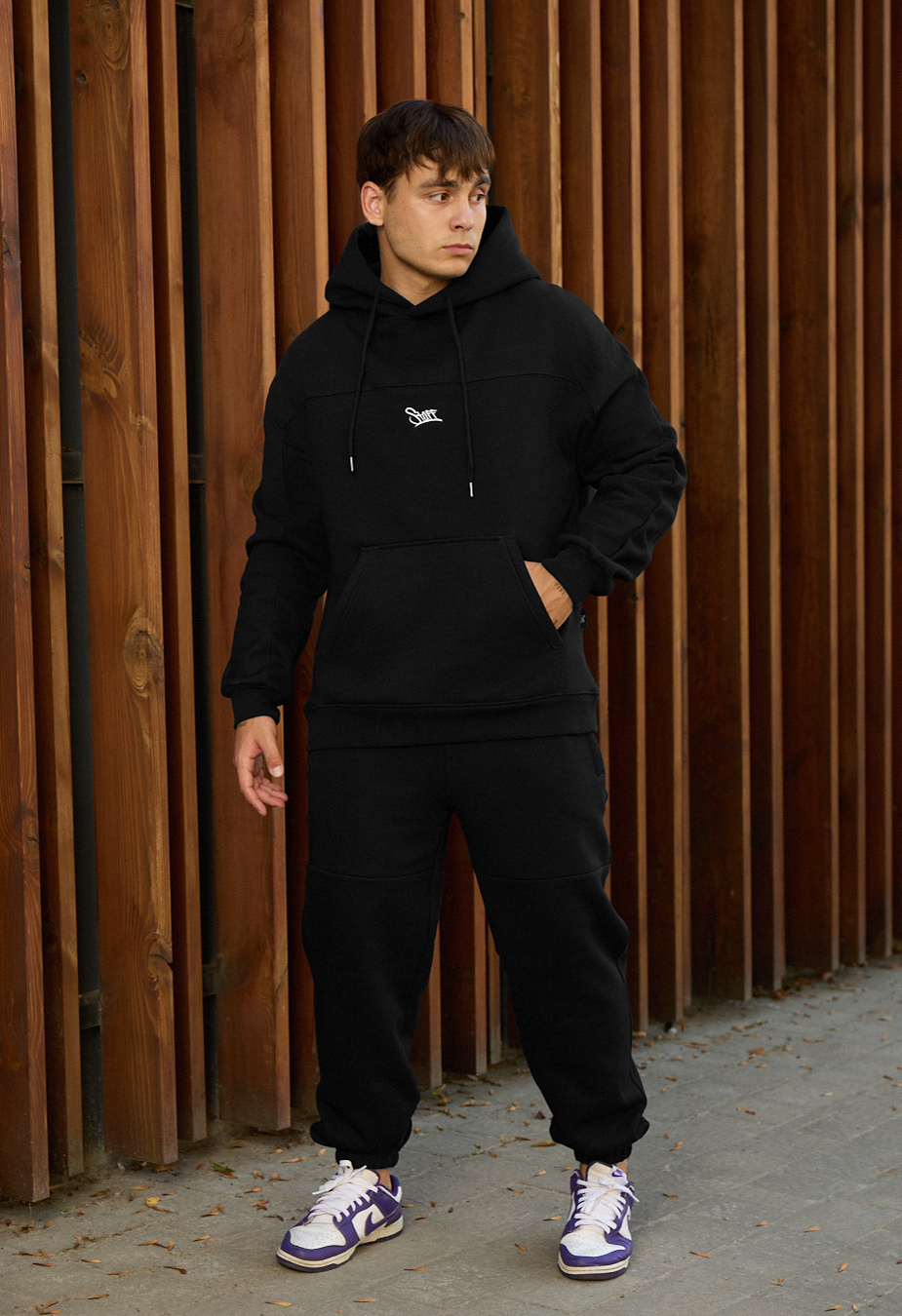 Dres Staff say black logo fleece
