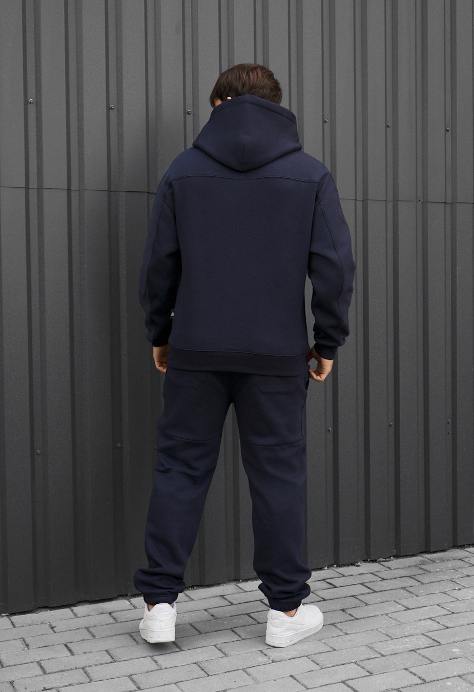 Dres Staff say navy logo fleece