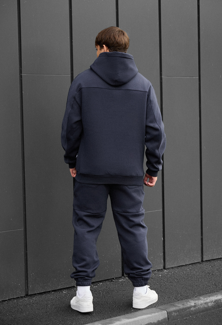 Dres Staff say navy logo fleece