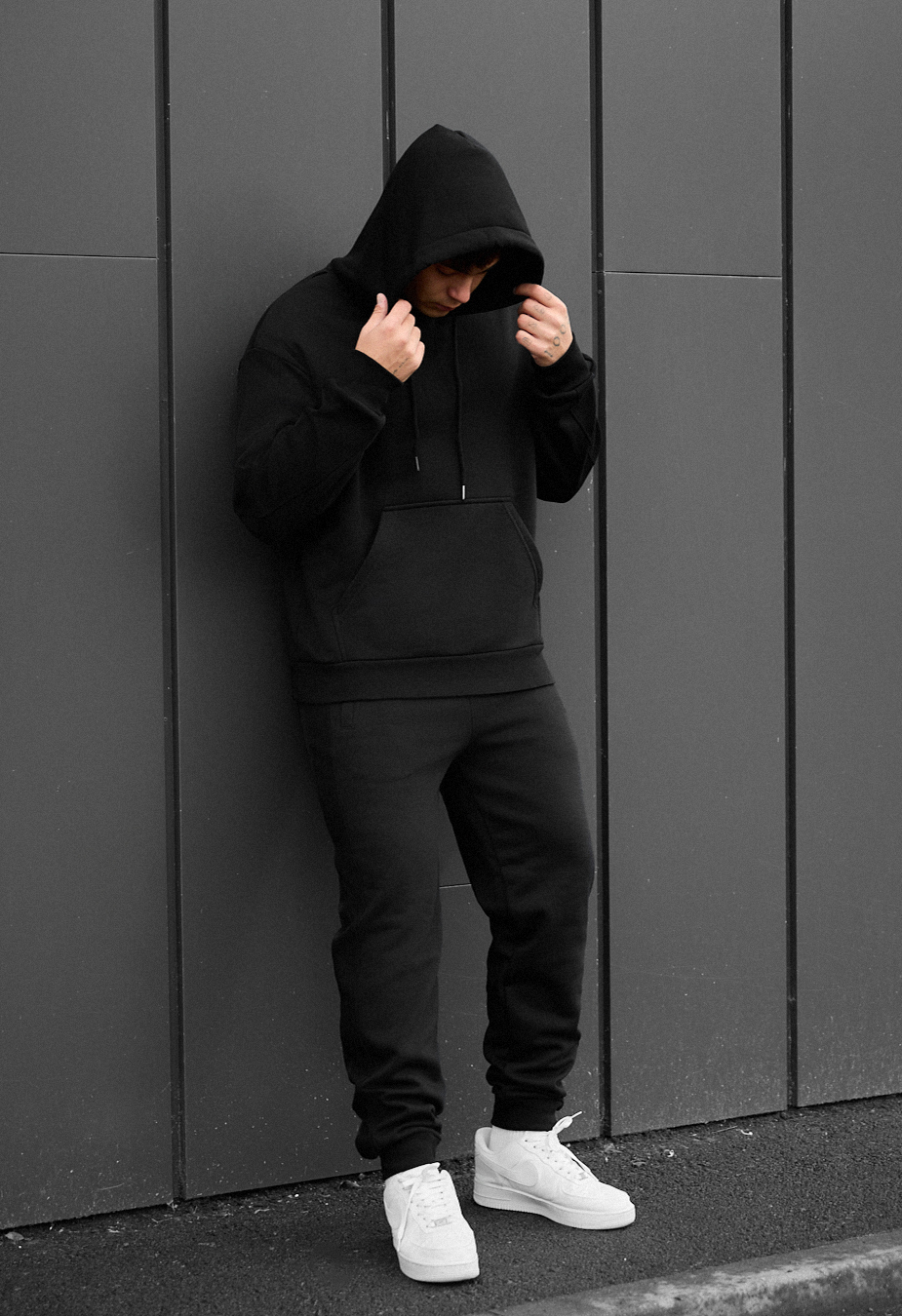 Dres Staff cr black oversize fleece