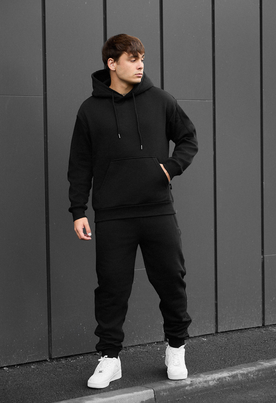 Dres Staff cr black oversize fleece