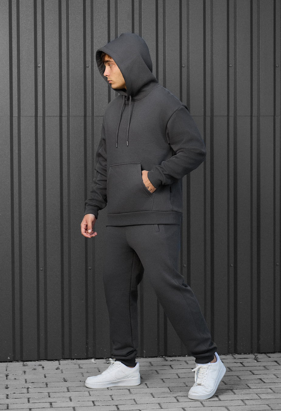 Dres Staff cr dark gray oversize fleece