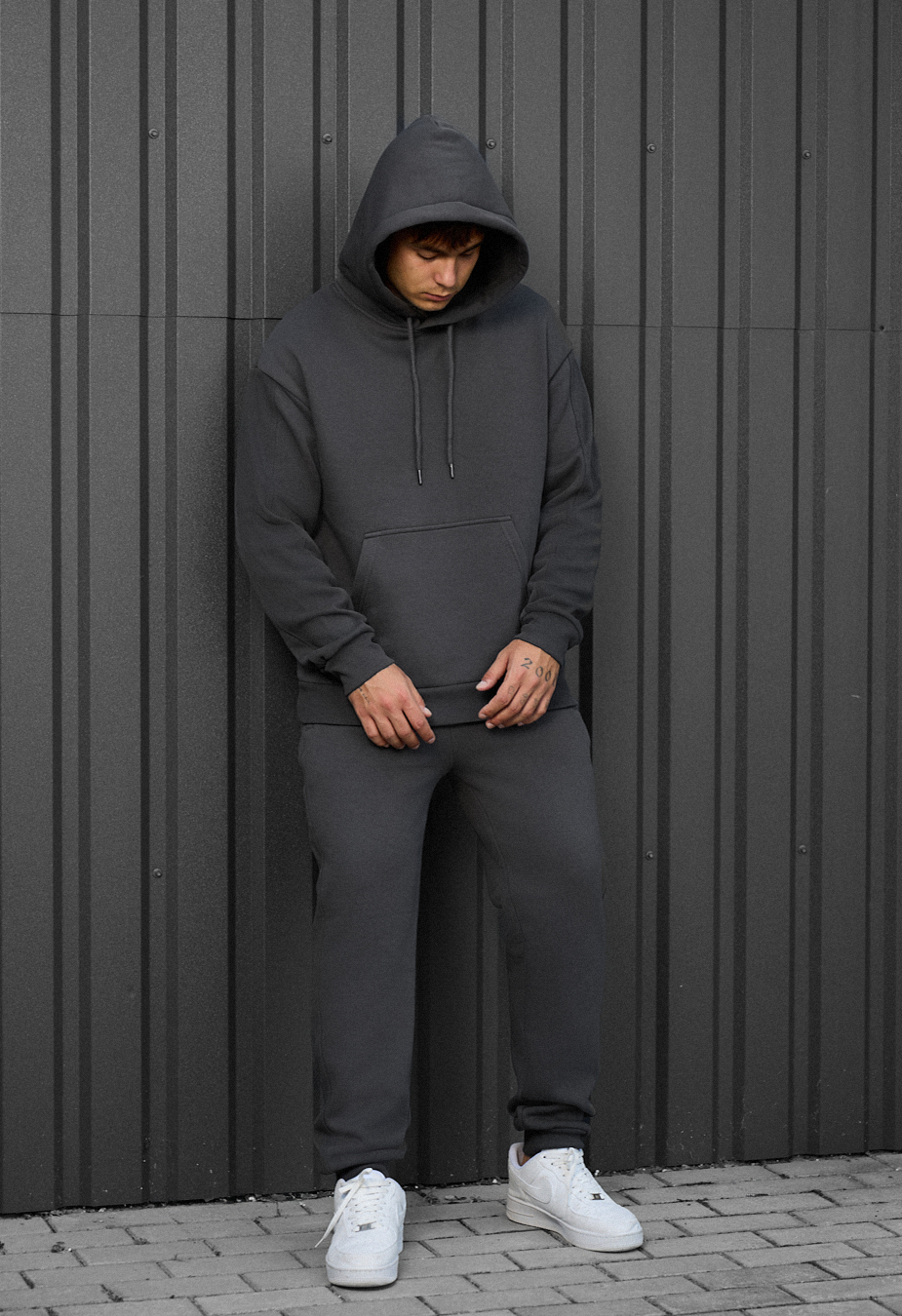 Dres Staff cr dark gray oversize fleece