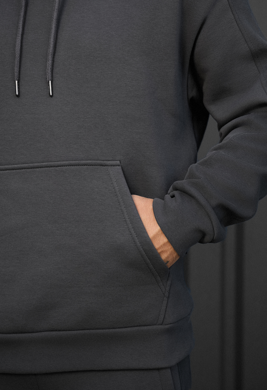 Dres Staff cr dark gray oversize fleece