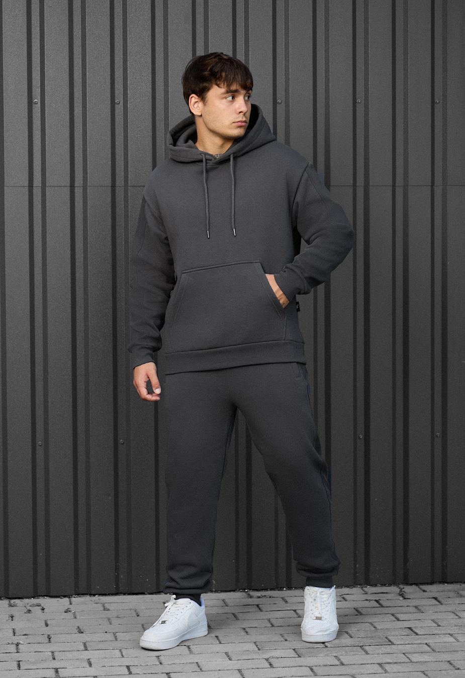 Dres Staff cr dark gray oversize fleece