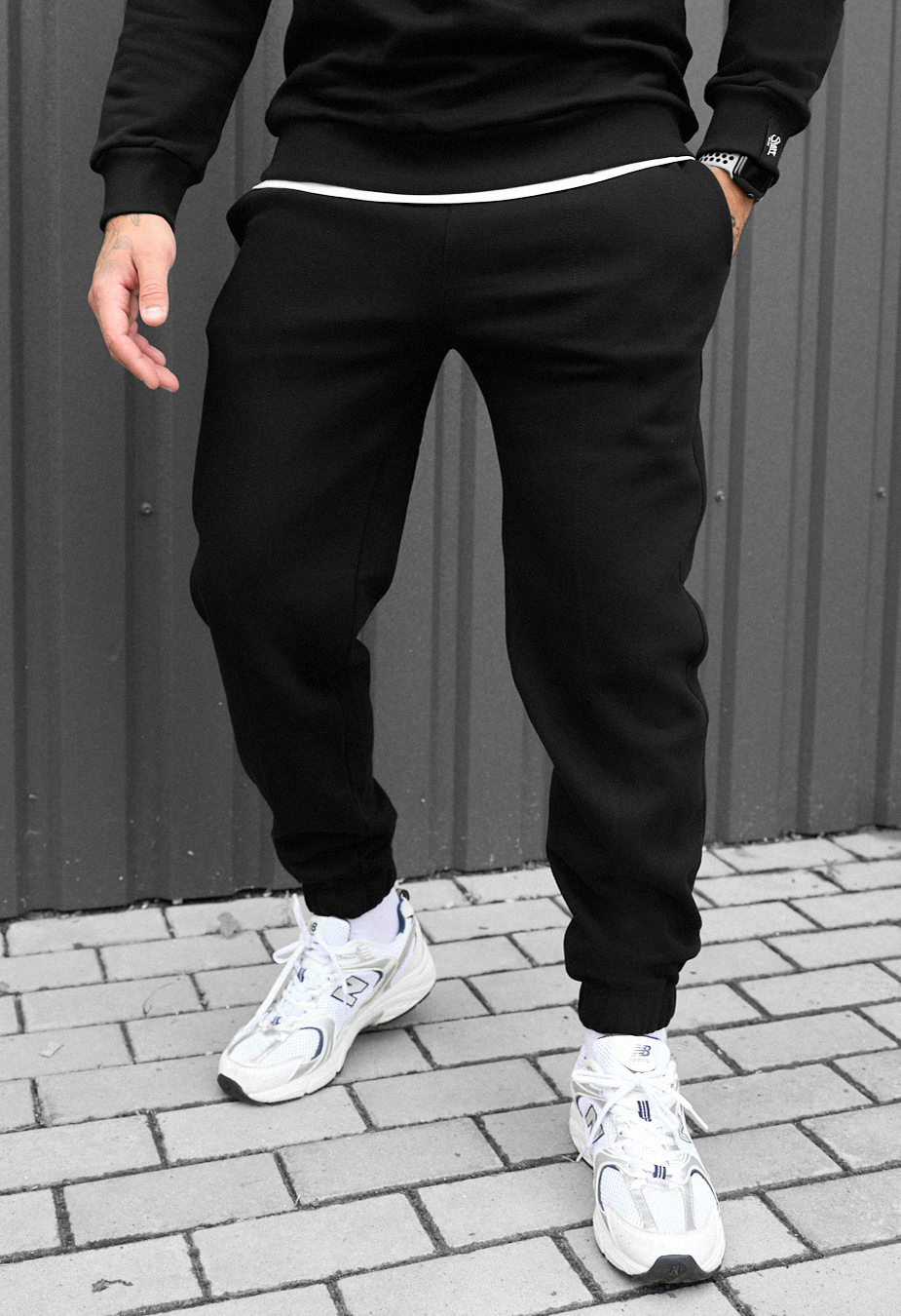 Spodnie dresowe Staff pa black fleece