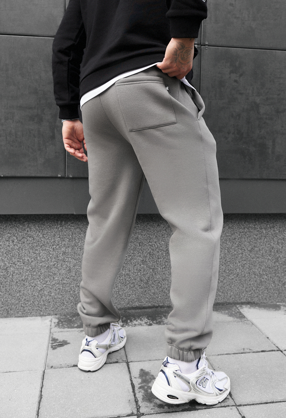 Spodnie sportowe Staff pa gray fleece