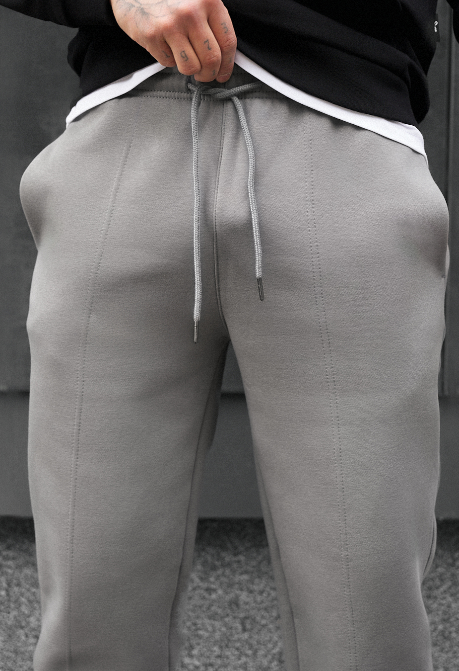 Spodnie sportowe Staff pa gray fleece