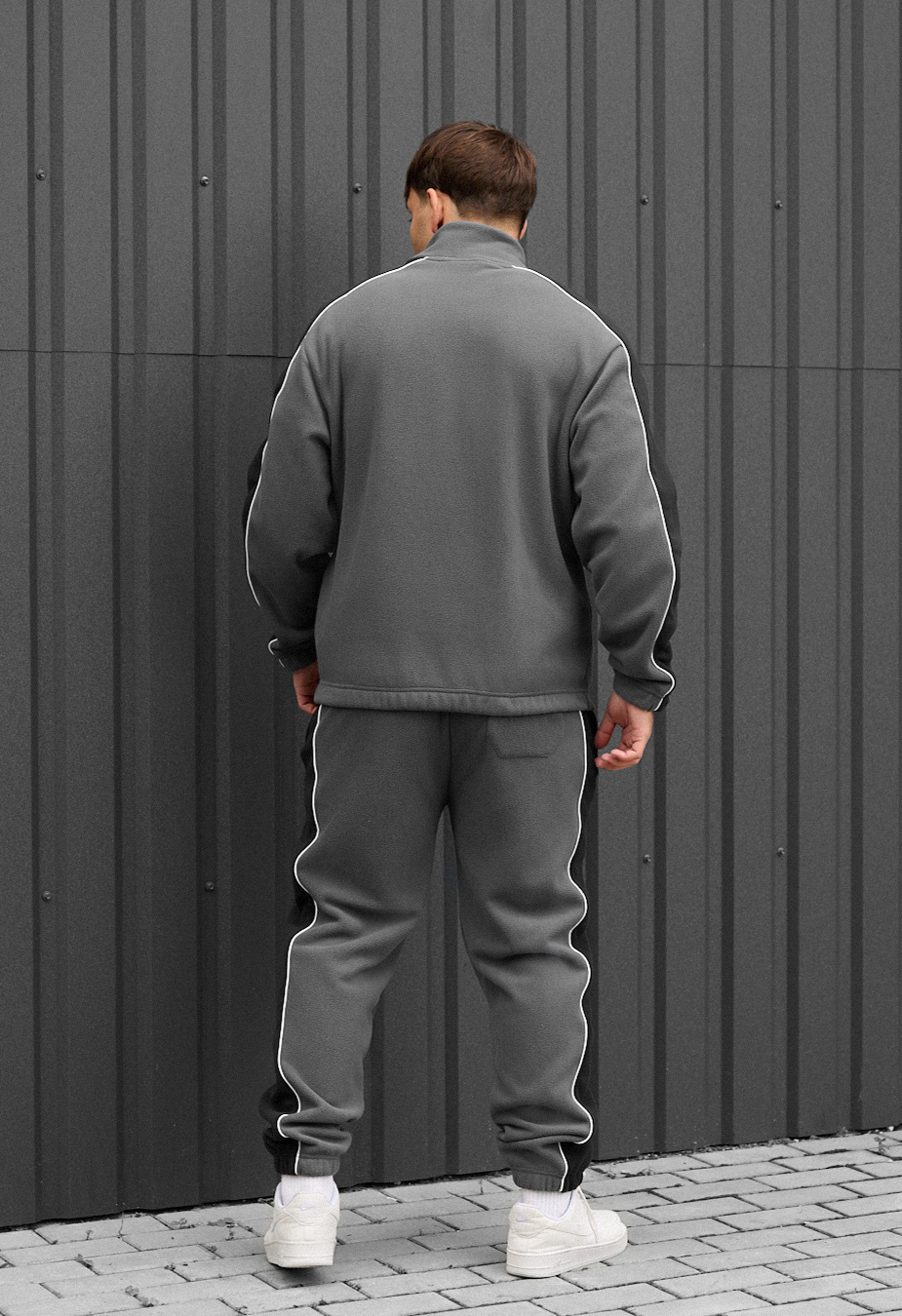 Dres Staff eli gray & black reflective fleece