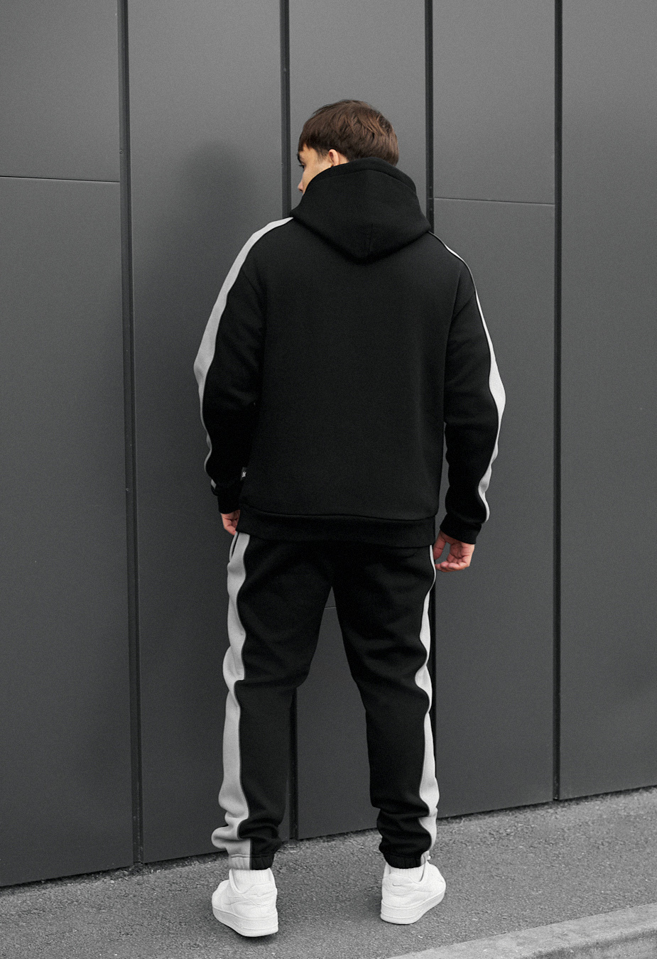 Dres Staff rik black & gray oversize fleece